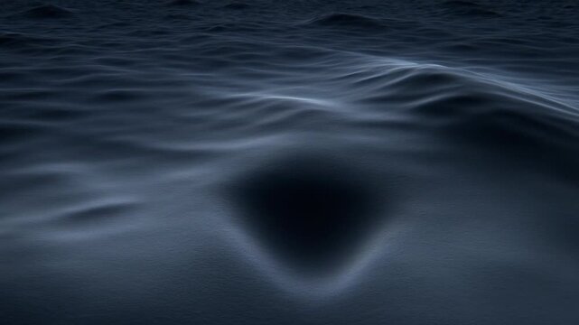 Dark and mysterious ocean waves with a sense of foreboding and anticipation