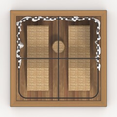 Fototapeta premium 3d render Poolside Cabana design element Furniture