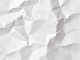 Fototapeta premium A crumpled white paper sheet fills the frame.