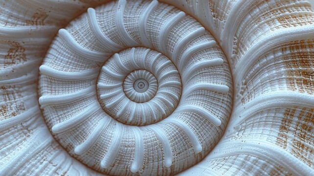 Abstract Geometric Spiral Pattern Macro Closeup Natural Repeating Fibonacci Sequence