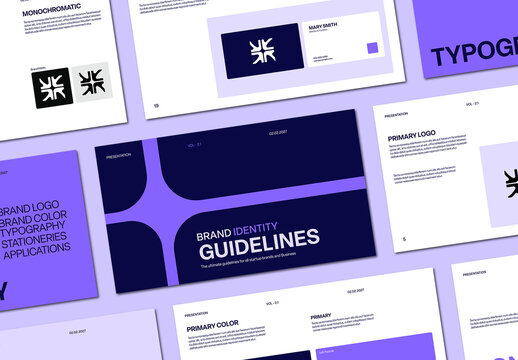 Brand Identity Guidelines Presentation Template