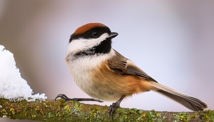 Obraz premium Chestnut Backed Chickadee Bird