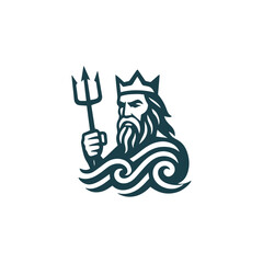 Sea Waves God Logo © Fajarhidayah11