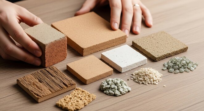 A variety of different types of bread and grains laid out on a table