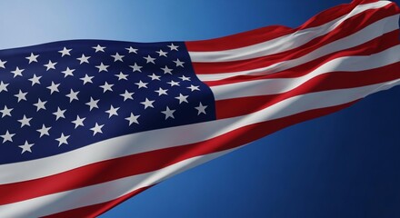 Fototapeta premium USA flag for memorial day Poster or banners illustration American flag as a background anzac day concept