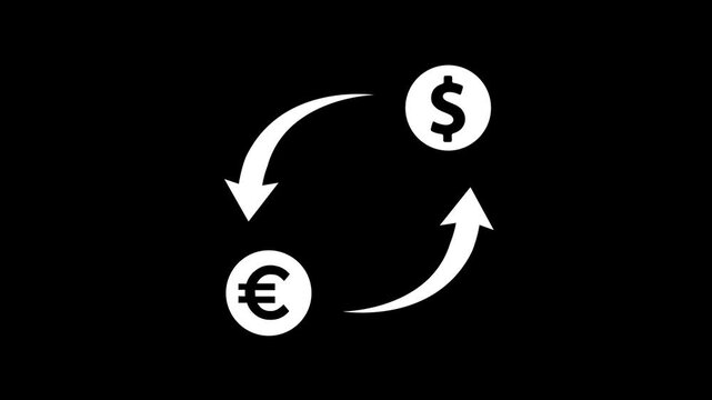 Financial growth and investment concept with dollar sign and arrows on black background money
