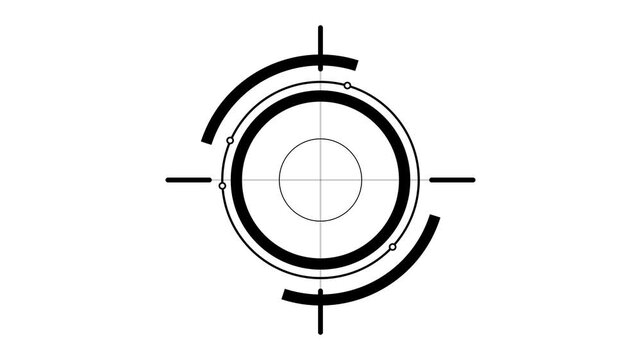 Target Acquisition Crosshair Scope Symbol Aim Focus
