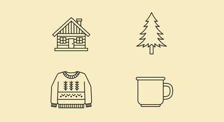 Line drawing of a sweater. © Chun