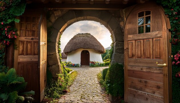 Entree D Une Maison De Hobbit