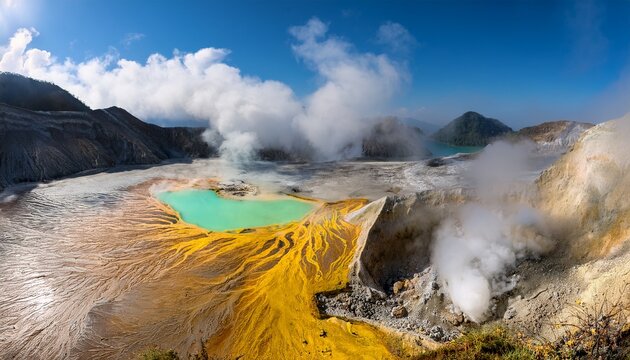 Sulfur Refers To A Natural Phenomenon In The Dieng Plateau Specifically The Sikidang Crater