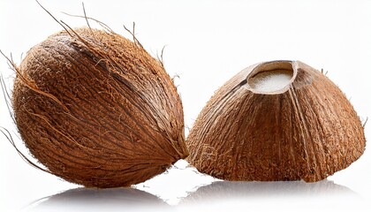 Delicious Coconuts Cut Out With Transparent Background