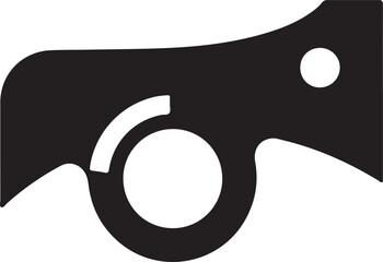 Smart wearable technology icon set, health monitoring devices, fitness tracker, smartwatch, biometric sensor symbols, black silhouette vector illustration