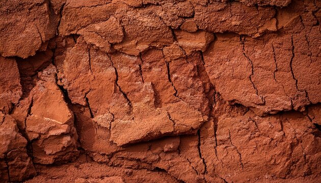 Rammed Earth Texture Clay Soil Brown Red Layers Wall Ground Background