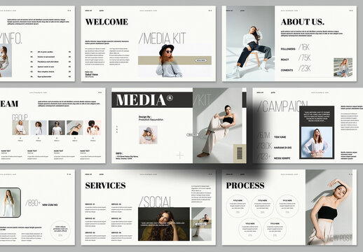 Modern Social Media Kit Presentation Design