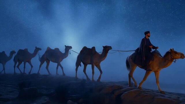 Eliezer Seeking a Bride for Isaac, By Order of His Master, Abraham. Biblical Story Scene
