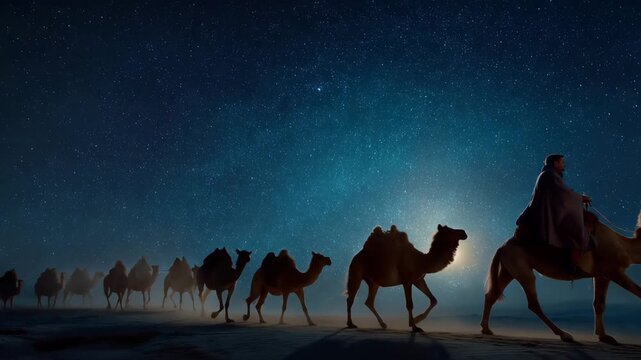 Eliezer, Abraham's Servant, Went to his Master's Hometown on a Camel to Find a Wife for his Master's Son
