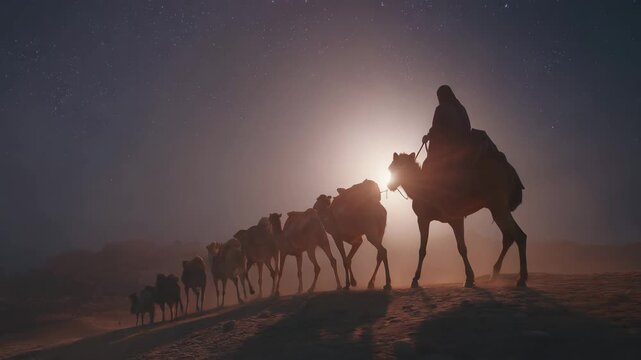 Eliezer, Abraham's Servant, Went to his Master's Hometown on a Camel to Find a Wife for his Master's Son