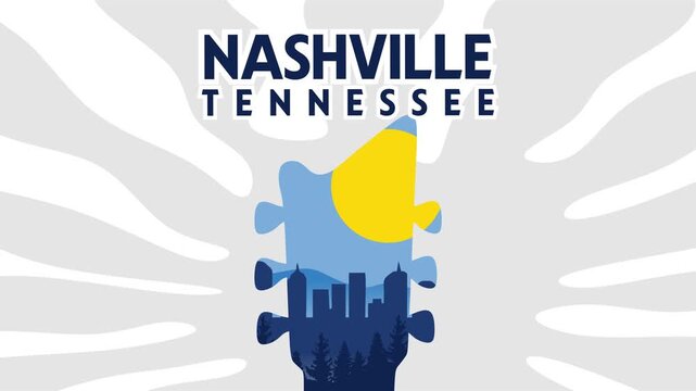 nashville tennessee with musical instruments