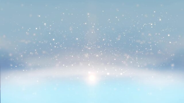 煌めく朝焼けの空と光の湖 Shimmering Sunrise Sky Over Lake 01 Soft Sky