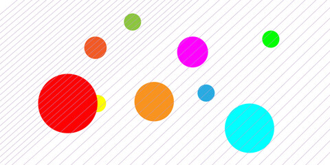 Diagonal lines pattern with colorful circle decoration, color template, and presentation background