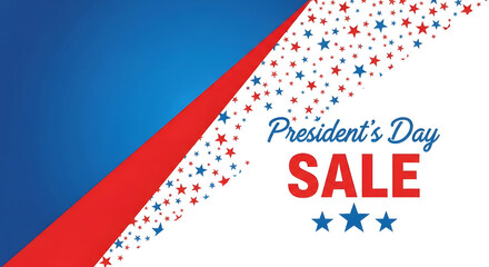 Obraz premium President's day sale celebration with patriotic colors and confetti
