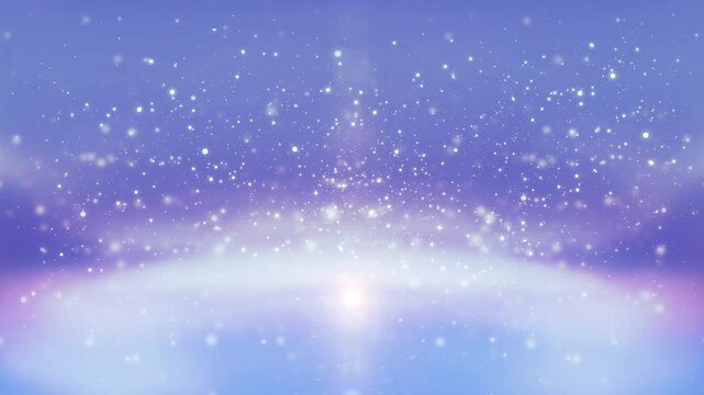煌めく夜空と輝く湖 Shimmering Night Sky Over Bright Lake 02 Pale Sky