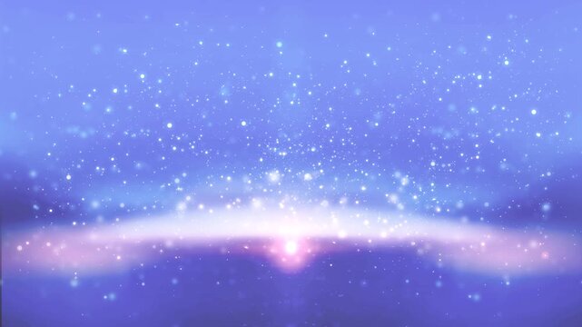 煌めく夜空と光の湖 Shimmering Night Sky Over Lake 02 Gentle Sky