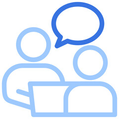 Job Interview Outline Color Icon