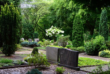 Cemetery in the Town Visselh&ouml;vede, Lower Saxony