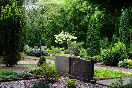 Cemetery in the Town Visselh&ouml;vede, Lower Saxony