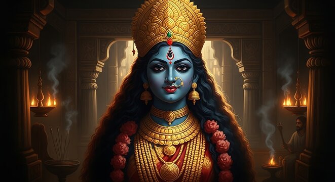 Image of Hindu Religion Goddess Lord Maha Kali