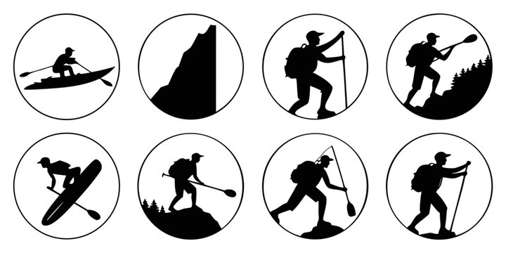Eight different types of winter sports and activities