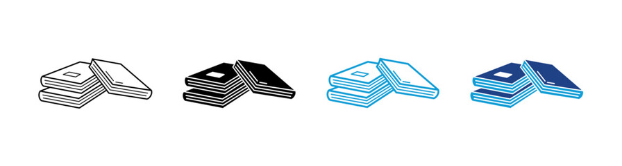 Books Multi Style Icon Set 