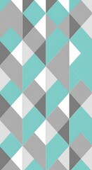 A geometric pattern of intersecting gray and teal shapes