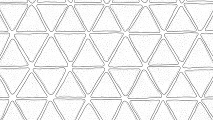 Geometric background featuring a repeating pattern of white triangles with a fine dotted texture and dark outlines.