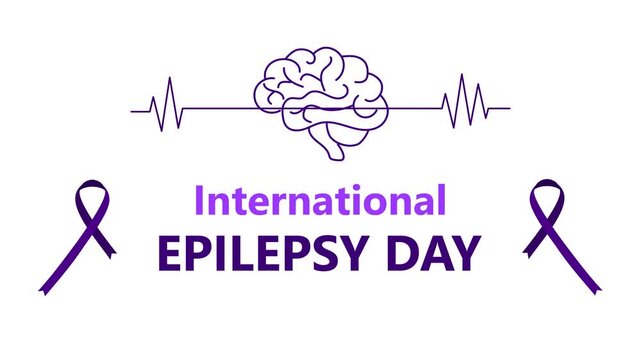 International epilepsy day motion video. Epilepsy awareness month animation video, suit for celebrate of epilepsy day