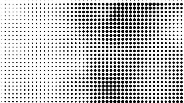 Halftone Dot Pattern Stop Motion Animation with Retro Black and White Texture
