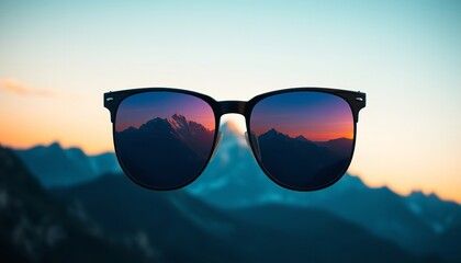 sun glasses on the beach