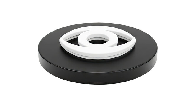 CBS logo on a black disk