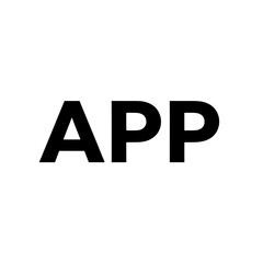 App Icon Outline Minimalist For Mobile Interface