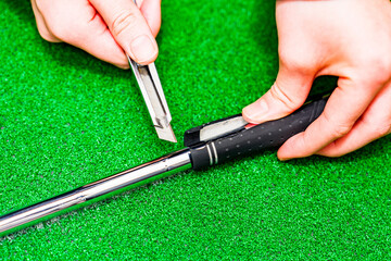 ゴルフ の グリップ の 交換 イメージ 【 golf の 消耗品 】