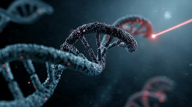 Scientific breakthrough in genetic engineering Laser interaction with DNA helix structure for advanced research