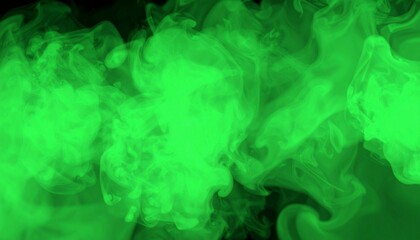 Fototapeta premium Green smoke effect for decoration and covering