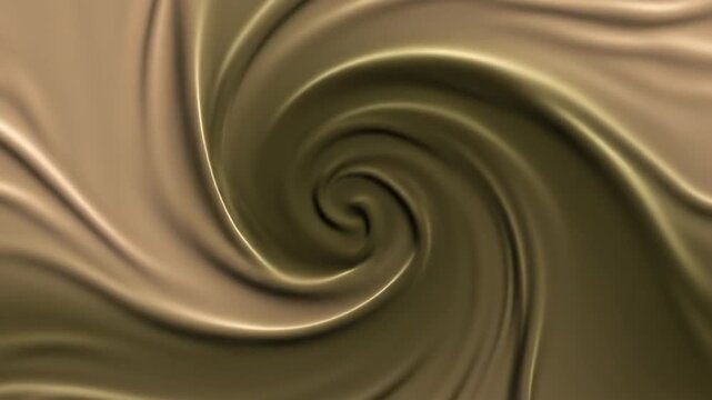 A swirling abstract pattern of silky fabric viewed from directly above in a close-up shot