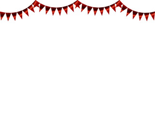 ガーランド三角、曲線、10赤F3