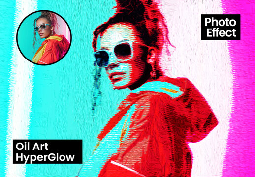 Artistic Oil Art HyperGlow Photo Effect