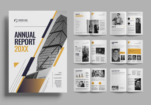 Corporate Annual Report Layout Template
