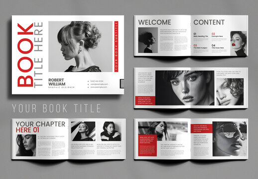 Clean Book Title Template Layout
