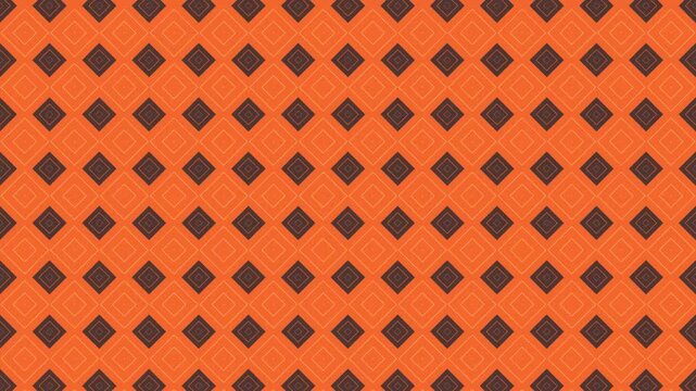 Orange diamond pattern with black outlines Keywords: diamond, pattern, geometric, orange, black