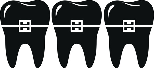 Fototapeta premium Dental health orthodontic treatment options for a healthy smile